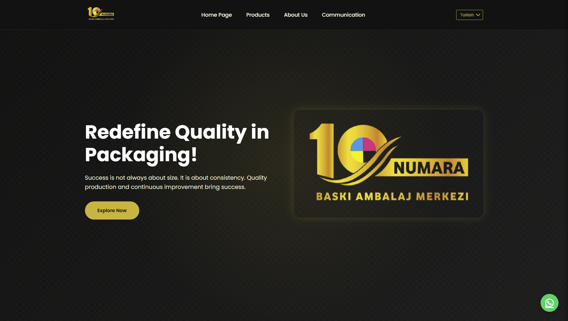 10 Numara Ambalaj Website